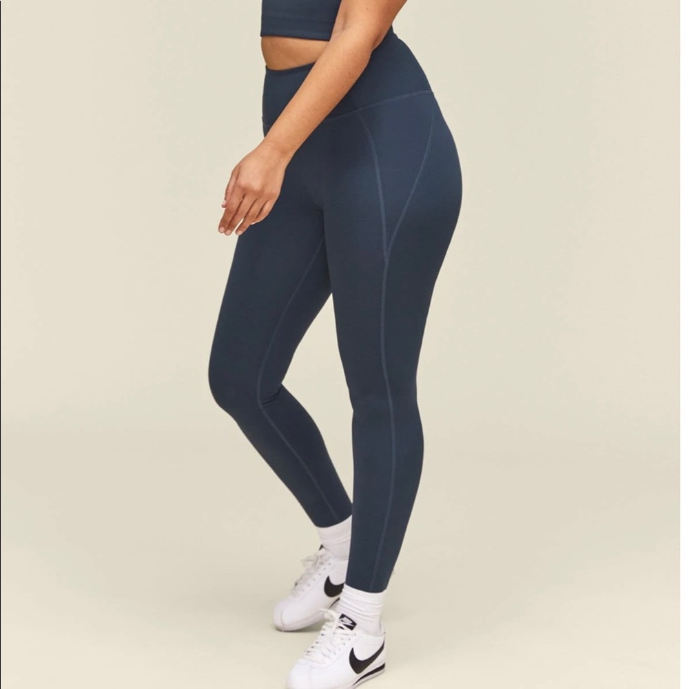 Girlfriend Collective High-Waisted Leggings in Midnight